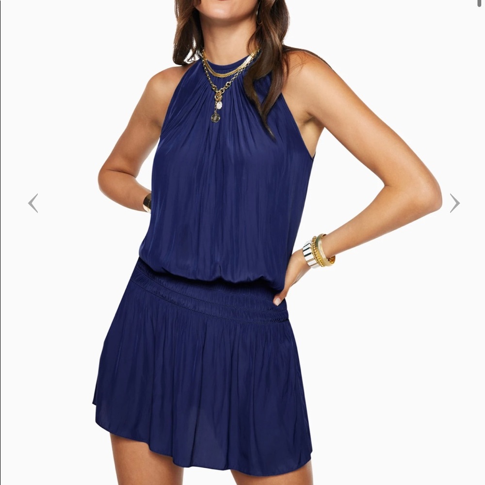 Ramy Brook Sleeveless Paris Dress. Navy. Size small